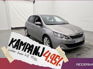 Peugeot 3081.6 e-HDi Pano Navi Sensorer 2014, Halvkombi