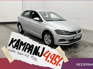 Volkswagen Polo1.0 TSI Sensorer Bluetooth 2018, Halvkombi