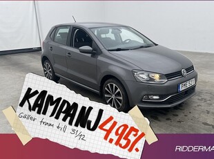 Volkswagen Polo1.2 TSI M&K-Värm Sensorer 2016, Halvkombi