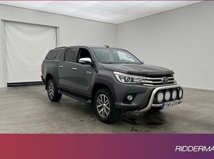 Toyota HiluxPremium 2.4 AWD Fjärr-Värm Drag Skinn Diff 2017, Pickup