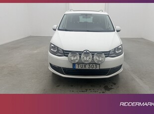 Volkswagen Sharan 2.0 TDI 4M 7-Sits Värm Pano Kamera Drag