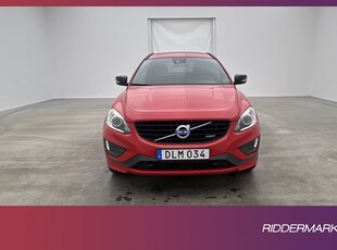 Volvo XC60 D5 AWD 215hk R-Design Pano VOC Värm Skinn Navi