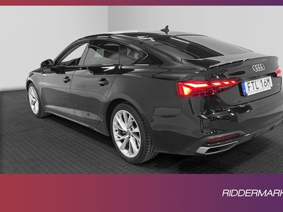 Audi A5 Sportback 45 TFSI Q 245hk Sport MOMS Matrix B-Kam