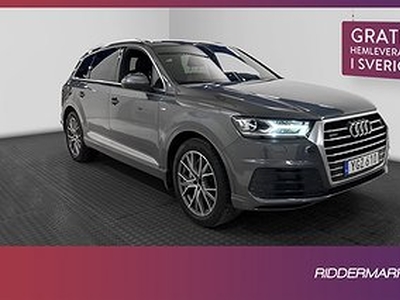 Audi Q7 Quattro TDI 218hk S-Line 7-sits Cockpit Luft Drag