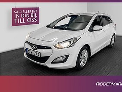 Hyundai i30 Kombi 1.6 CRDi 110hk Sensorer Dragkrok Välservad