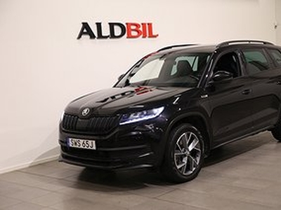 Skoda Kodiaq TDI 200hk 4x4 Sportline Business Adv DSG / Dragpkt / Värmare