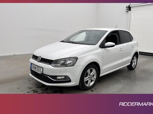 Volkswagen Polo TSI 90hk Bluetooth 0,47l/mil Låg-Årsskatt