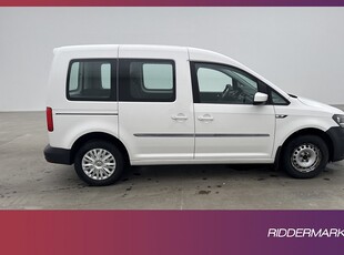 Volkswagen Caddy Life 2.0TDI Dragkrok Farthållare 5Sits Moms