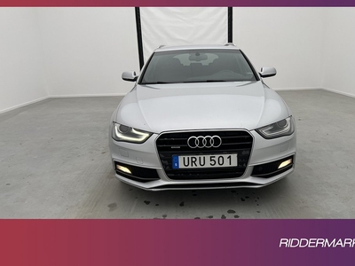 Audi A4 Quattro Avant 2.0 TDI 177hk S-Line Halvskinn Drag