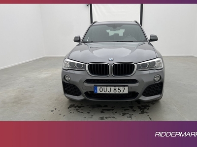 BMW X3 xDrive20d 190hk M sport H/K Pano Kamera Navi Drag