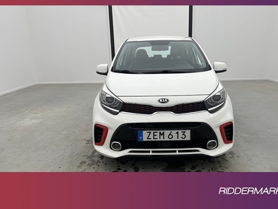 Kia Picanto 1.0 67hk GT-Line Skinn B-Kamera Rattvärme 1-bruk