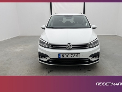 Volkswagen Touran TSI 150hk R-Line 7-sit Kamera CarPlay Drag