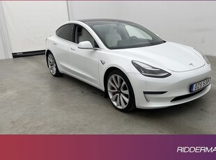 Tesla Model 3Performance AWD Svensksåld Ljus interiör 2019, Halvkombi