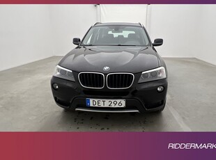 BMW X3 xDrive20d 184hk Pano Navi Sensorer Elstolar Drag