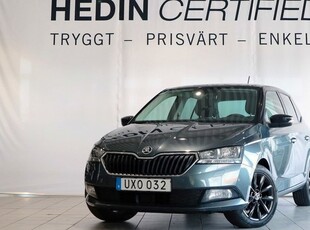 Skoda Fabia1.0 TSI Manuell AC BT Psensor 2019, Halvkombi