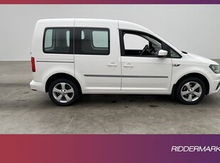 Volkswagen Caddy Life 2.0TDI DSG Värmare PDC Dragkrok Moms