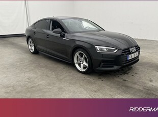 Audi A5Sportback 45 TFSI Q Proline Svart-Optik Sensorer 2019, Sportkupé