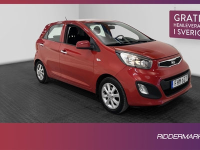 Kia Picanto 1.2 CVVT 86hk GLS Rattvärme Låg Skatt Välservad