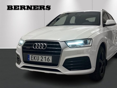 Audi Q3Quattro 2.0 TDI S-tronic Trailerpkt Svart in 2018, SUV