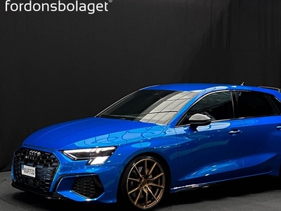 Audi S3Sportback TFSI Quattro B&O Kolfiber Sv-Såld 2021, Halvkombi