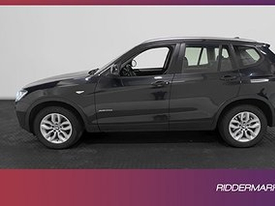 BMW X3 xDrive20d 190hk Dragkrok Halvskinn M-ratt Välservad