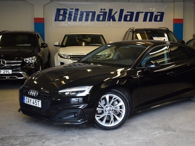 Audi A5Sportback 45 TFSI quattro S-Tron Comfort B-VÄRM 2021, Sportkupé