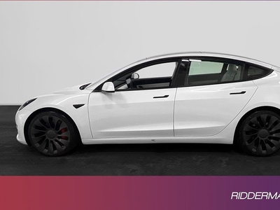 Tesla Model 3Performance AWD Ljus interiör Svensksåld 2021, Halvkombi