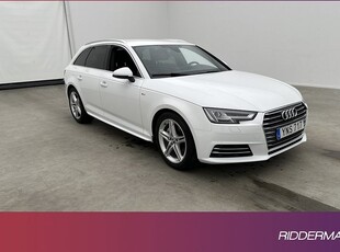 Audi A4Avant 2.0 TDI S-Line Sensorer H-skinn Välserv 2018, Kombi