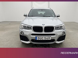 BMW X3 xDrive20d 190hk M-Sport Värm Pano H/K Navi Keyless