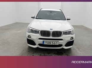 BMW X3 xDrive30d 258hk M Sport Sensorer Skinn Farthållare