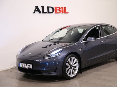 Tesla Model 3Long Range AWD Dual Motor Long-Range Läder Pano Nav 2019, Halvkombi