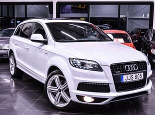 Audi Q7 3.0 TDI V6 DPF Quattro S Line|DVD-Skärm|Pano|Luftfjä