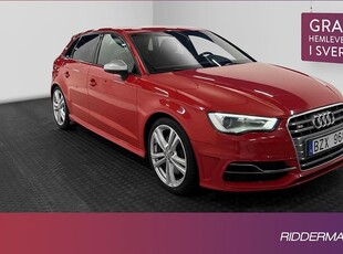 Audi S3Sportback Quattro Värmare Halvskinn Sportavgas 2014, Halvkombi