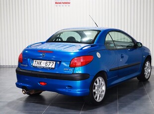 Peugeot 206 CC 2.0 Cabriolet Cab Ny-Besiktad Få-ägare 136hk