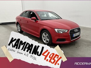 Audi A3Sedan 35 TFSI Proline Sensorer 2019, Halvkombi