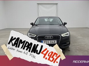 Audi A3Sportback TDI Sport Sensorer Dr 2016, Halvkombi