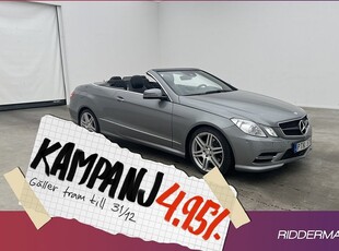 Mercedes E250Benz E 250 Cab AMG Navi Sensorer Sk 2013, Cab