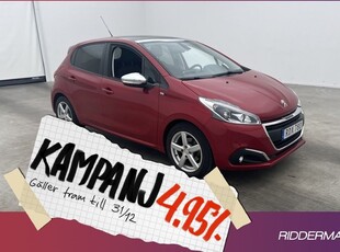 Peugeot 2081.2 VTi Pano Navi Sensore 2016, Halvkombi