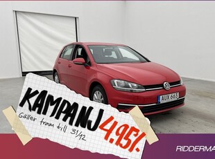 Volkswagen Golf1.0 TSI Kamera CarPl 2018, Halvkombi