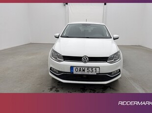 Volkswagen Polo TSI 90hk Bluetooth 0,47l/mil Låg-Årsskatt