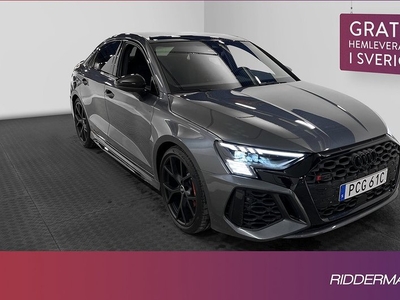 Audi RS3Sedan 2.5 TFSI Sportavgas Pano B&O Matrix 2023, Halvkombi