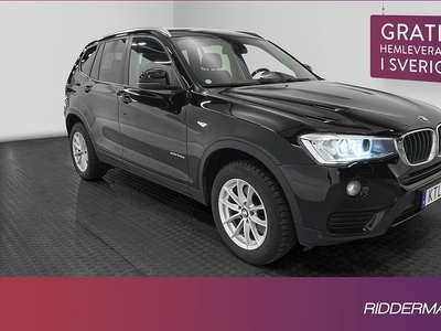 BMW X3xDrive20d Navi Halvskinn Sensorer Drag Välserv 2015, SUV