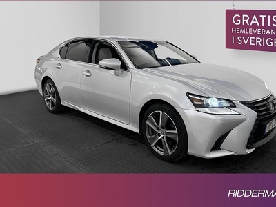 Lexus GS300h Kamera Skinn Rattvärme Navi Välservad 2016, Sedan