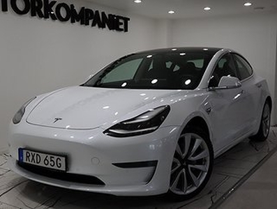 Tesla Model 3 Long Range AWD Autopilot Dragkrok Panorama