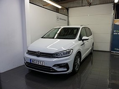 Volkswagen Touran 2.0 TDI DSG, R-Line, 7-Sits, M-Värm, B-Kam, 1 Ägare, Moms 150hk