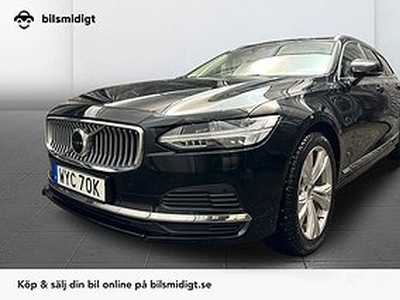 Volvo V90 Recharge T6 341hk AWD Drag B-Kam VOC Värmare Moms