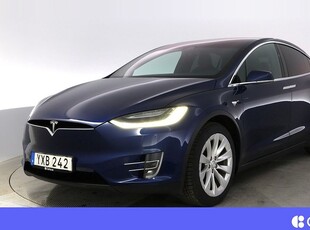 Tesla Model X100D 6-sits EAP Luftfjädring Pano Drag V-Hjul 2018, SUV