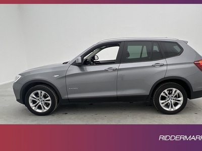 BMW X3 xDrive20d 190hk Värmare Navi Delläder P-sensorer Drag