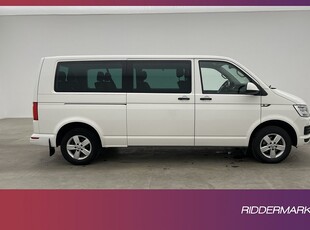 Volkswagen Caravelle Lång El-Dörr Värm Navi PDC 9-Sits Moms