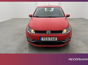 Volkswagen Polo 1.2 TSI 90hk Värmare Bluetooth Låg-Årsskatt